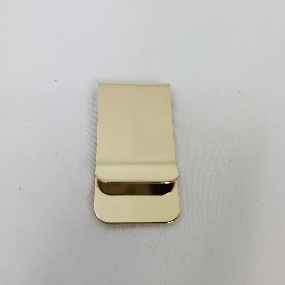 Texas Rangers Engraved Gold Tone Money Clip New